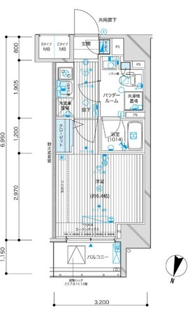 メインステージ九段下の物件間取画像